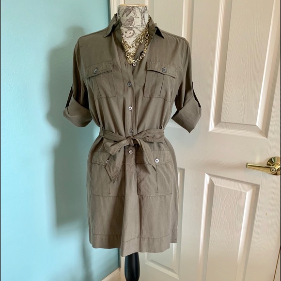 J. Crew Dresses & Skirts - J. Crew Olive Cargo Dress